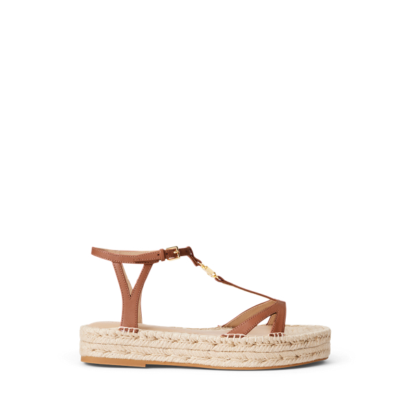 Payton Burnished Leather Espadrille