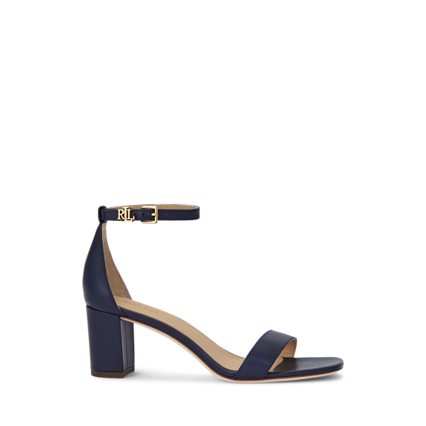 Refined Navy Logan Nappa Leather Sandal Lauren 1