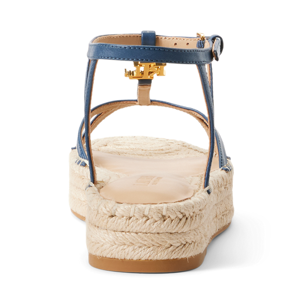 Indigo Dusk Payton Nappa Leather Espadrille Lauren for summer 3