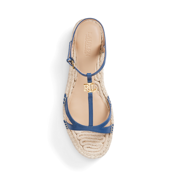 Indigo Dusk Payton Nappa Leather Espadrille Lauren for summer 4