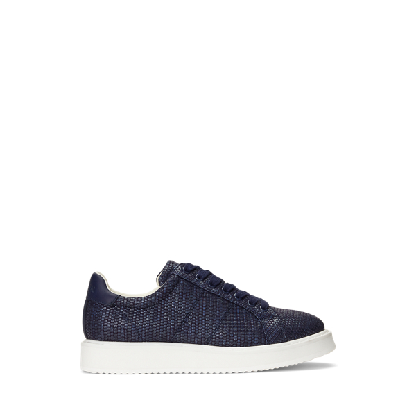 Angeline IV strotextuur sneaker met leer