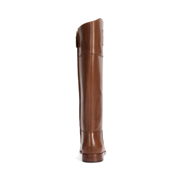 ◆Ralph Lauren◆JUSTINE BURNISHED LEATHER ブーツ◆ Justine Burnished Leather Riding Boot