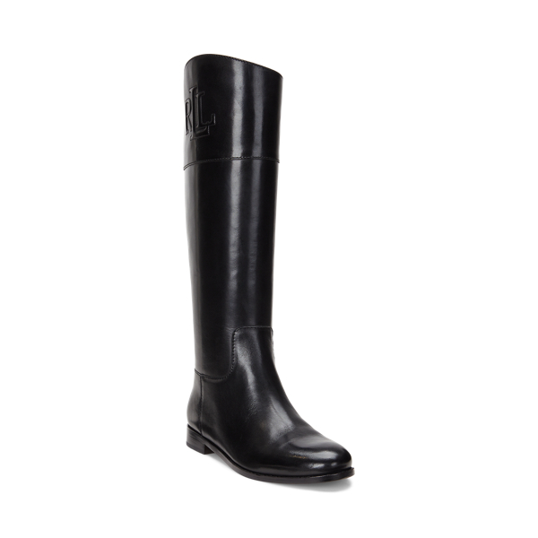 Lauren ralph lauren madisen wide calf riding boots best sale