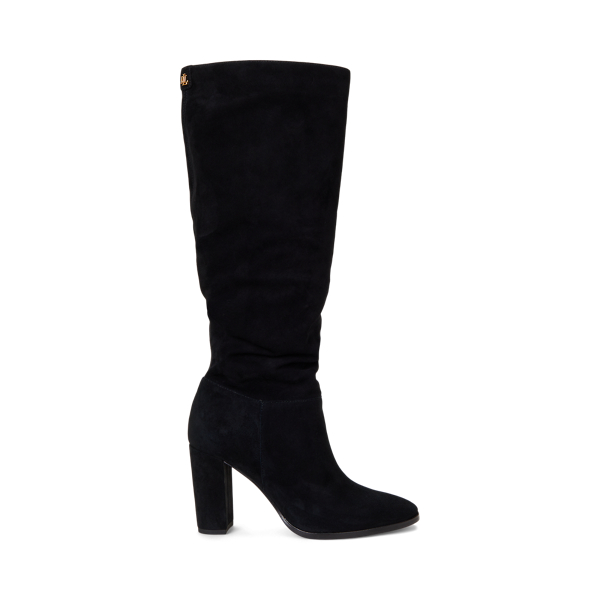 Women s Knee High Designer Boots Ralph Lauren GI