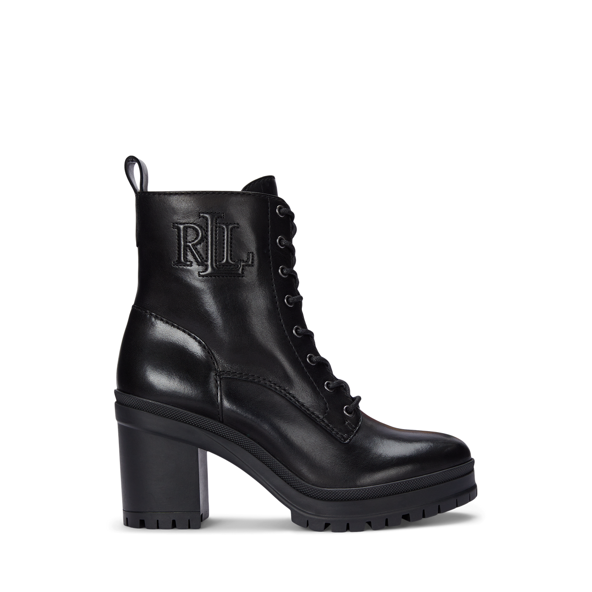 LAUREN RALPH LAUREN ♦ キャメロン カウレザー ブーティ Cameron Burnished Leather Bootie