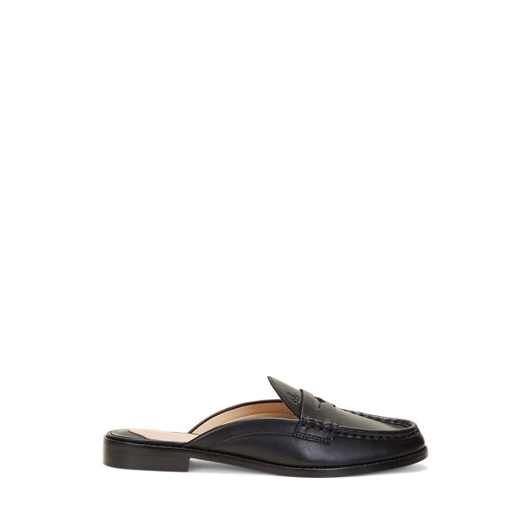 Wynnie Burnished Leather Mule Loafer