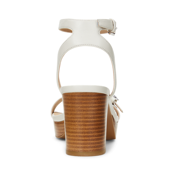 Plateausandale Melissah aus Nappaleder Lauren in Sanftes Wei&szlig; 3