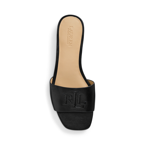 Everley Calfskin Slide Sandal for Women | Ralph Lauren® BR