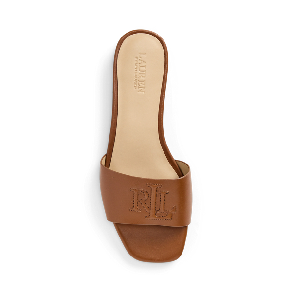 関税送料込【LAUREN RALPH LAUREN】EVERLEY CALFSKIN SANDAL Everley Calfskin Sandal