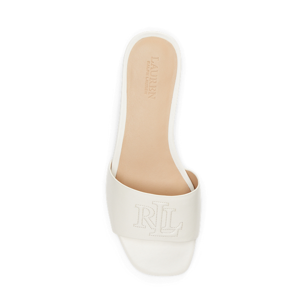 送関込☆RALPH LAUREN EVERLEY LLIC LEATHER SLIDE SANDAL Amazon.com | Lauren Ralph Lauren Women's Everley Calfskin