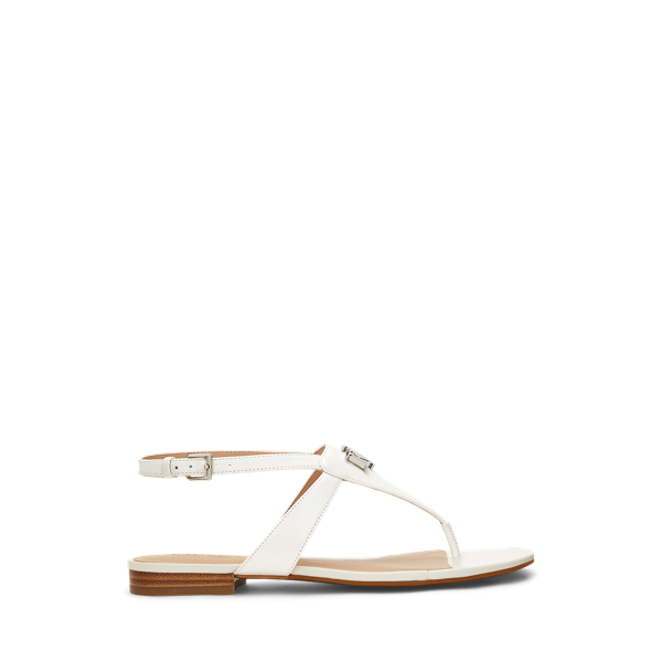 Soft White Sandale Everley aus Nappaleder Lauren 1