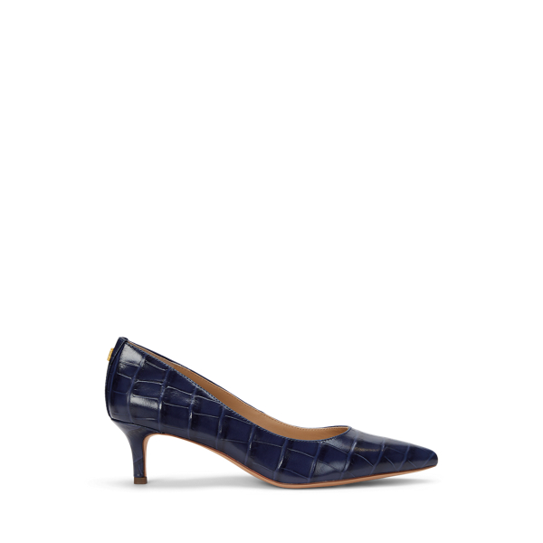 Navy leather pumps uk best sale