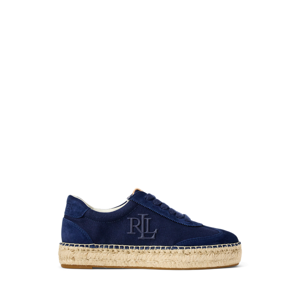 Refined Navy Espadrille-Sneaker Luize aus Segeltuch Lauren 1