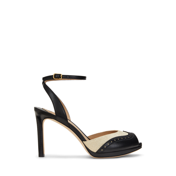 送料関税込み☆LAUREN RALPH LAUREN FAY BRAIDED RAFFIA SANDAL Fay Braided Raffia Sandal