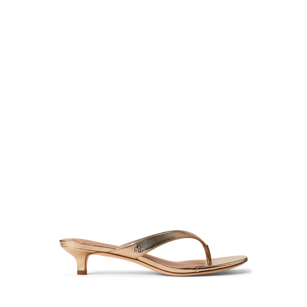 LAUREN RALPH LAUREN ★ GWEN TWO-TONE LEATHER SANDAL Gwen Two-Tone Leather Sandal