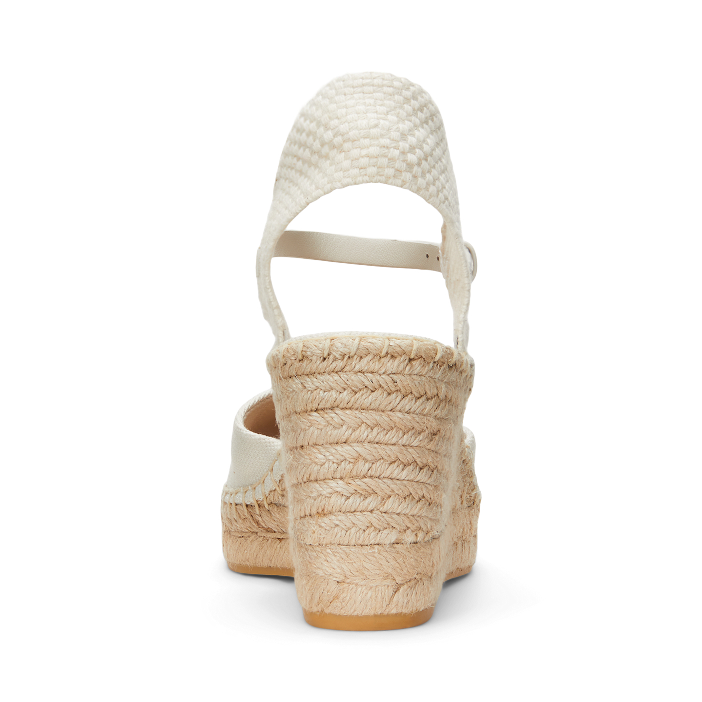 Женские сандалии Ralph Lauren Robby Canvas & Jute Espadrille, цвет: Мягкий белый / Натуральный — фото 2