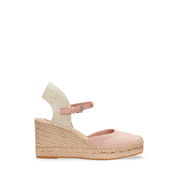 Sunrise Blush/Natural Espadrille Robby aus Segeltuch und Jute Lauren 1
