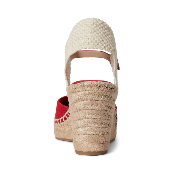 Espadrille Robby aus Segeltuch und Jute Lauren in Festive Red/Natural 3