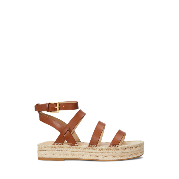 Lauren Tan Gladiatoren-Espadrille Polly aus Leder Lauren 1