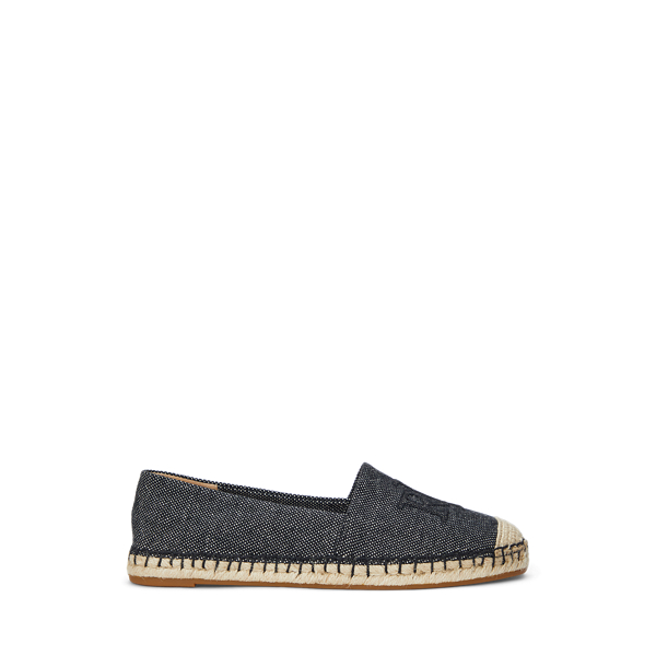 Natural/Black Espadrille Cameryn aus Segeltuch Lauren 1