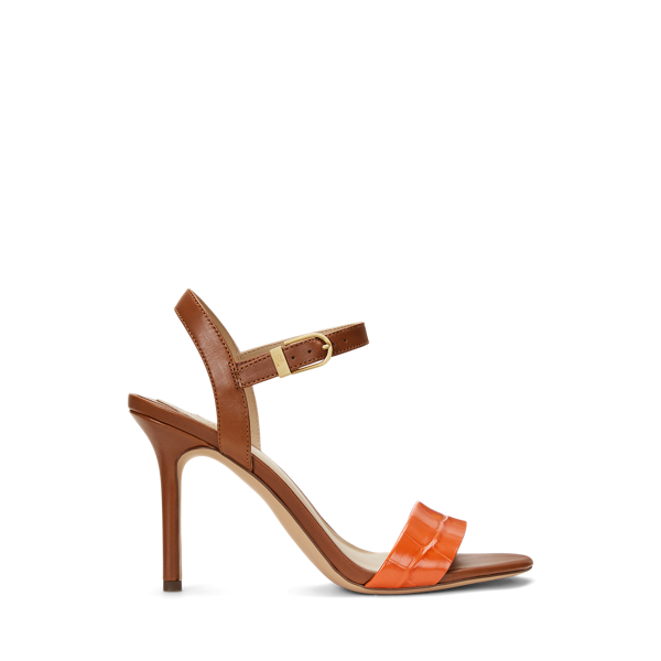 Gwen Two-Tone Leather Sandal