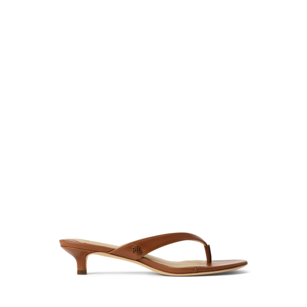 Gwen Two-Tone Leather Sandal