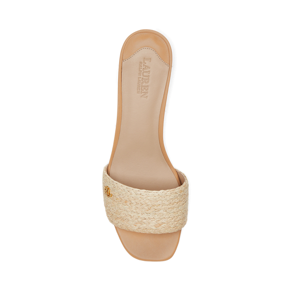 送料関税込み☆LAUREN RALPH LAUREN FAY BRAIDED RAFFIA SANDAL Fay Braided Raffia Sandal