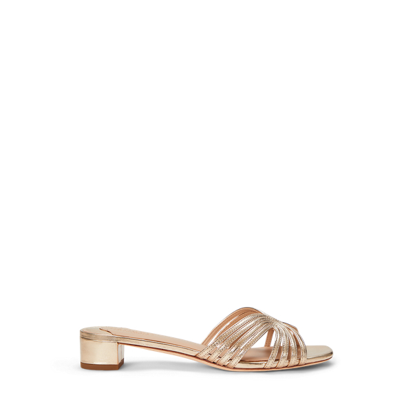 Platinum Riemchensandale Fay aus Metallic-Leder Lauren 1