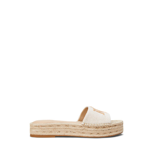 Natural/Buff Espadrille Polly aus Segeltuch Lauren 1