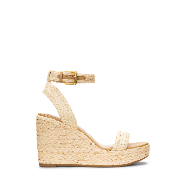 関税送料込 LAUREN RALPH LAUREN FAY BRAIDED ラフィアサンダル Fay Braided Raffia Sandal