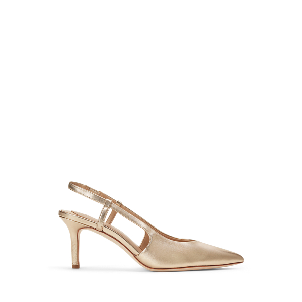 Metallic-Leder-Pumps Khloe mit Riemchen Lauren in 1