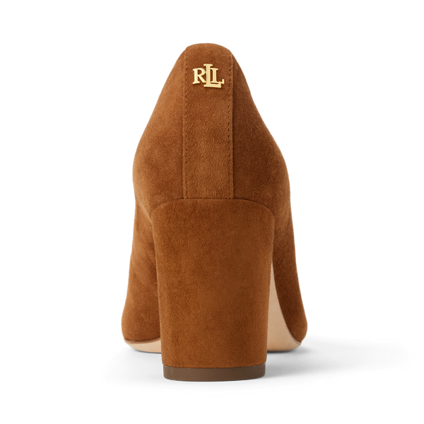 Wildlederpumps Lanette mit Blockabsatz Lauren in Lauren-Sandbraun 3