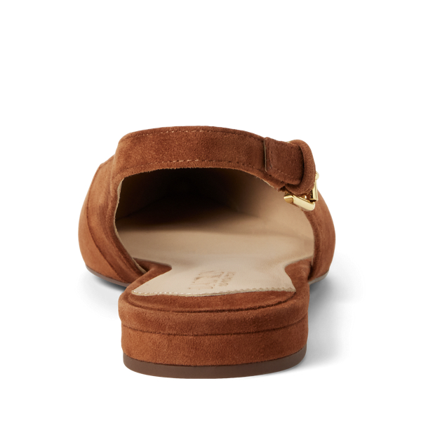 Londyn Suede Slingback Flat