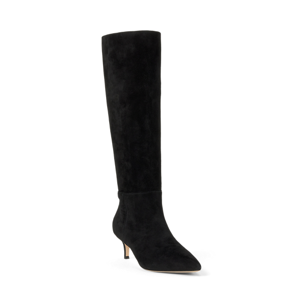 McKay Suede Tall Boot Heel