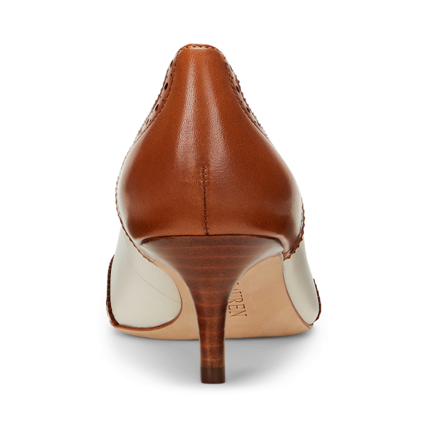Adrienne Leather Wingtip Pump