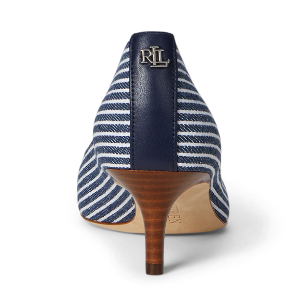 Adrienne Striped Canvas Pump
