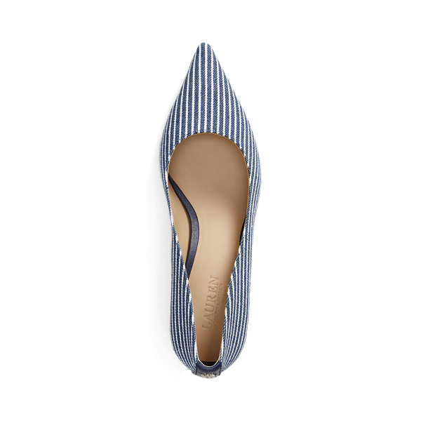 Adrienne Striped Canvas Pump