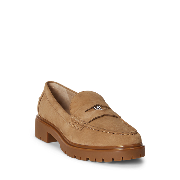 Mocassins penny loafer Marli en daim