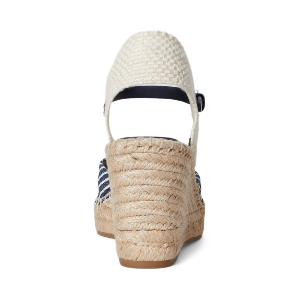Robby Striped Canvas & Jute Espadrille