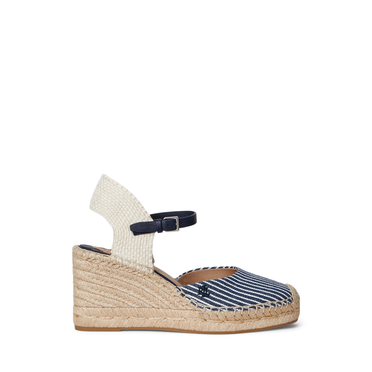 【Ralph Lauren】Robby Canvas & Jute Espadrille ◆国内発送◆ Robby Striped Canvas & Jute Espadrille