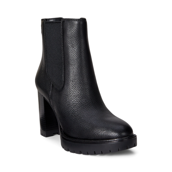 Layne Pebbled Leather Bootie
