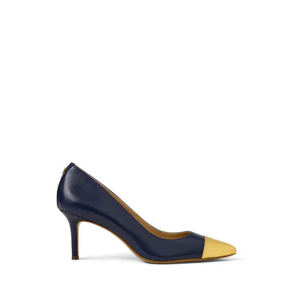 Lanette Two-Tone Nappa Leather Pump