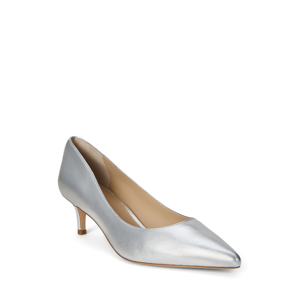 Pumps Adrienne aus Metallic-Nappaleder