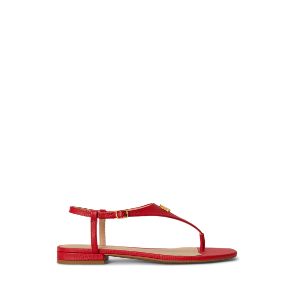 Everley II Crosshatch Leather Sandal
