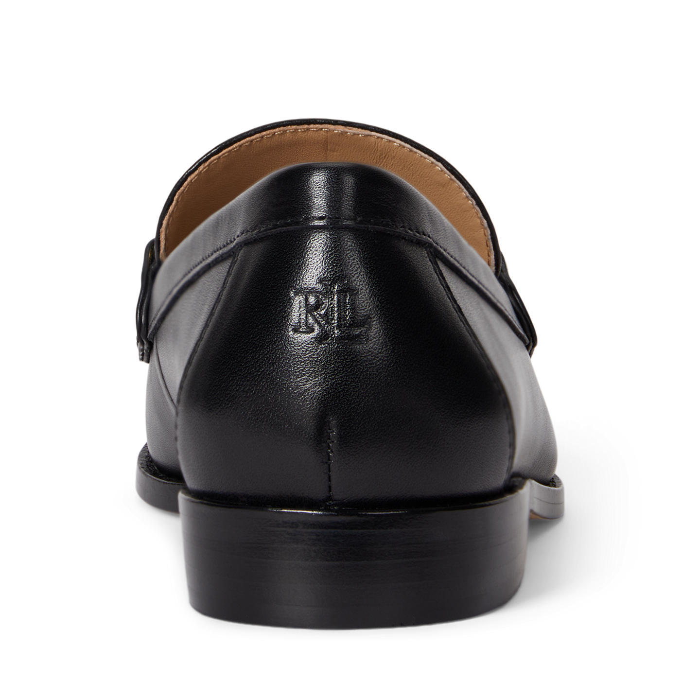 Женские туфли Ralph Lauren Tasha Leather Loafer, цвет: Чёрный — фото 2