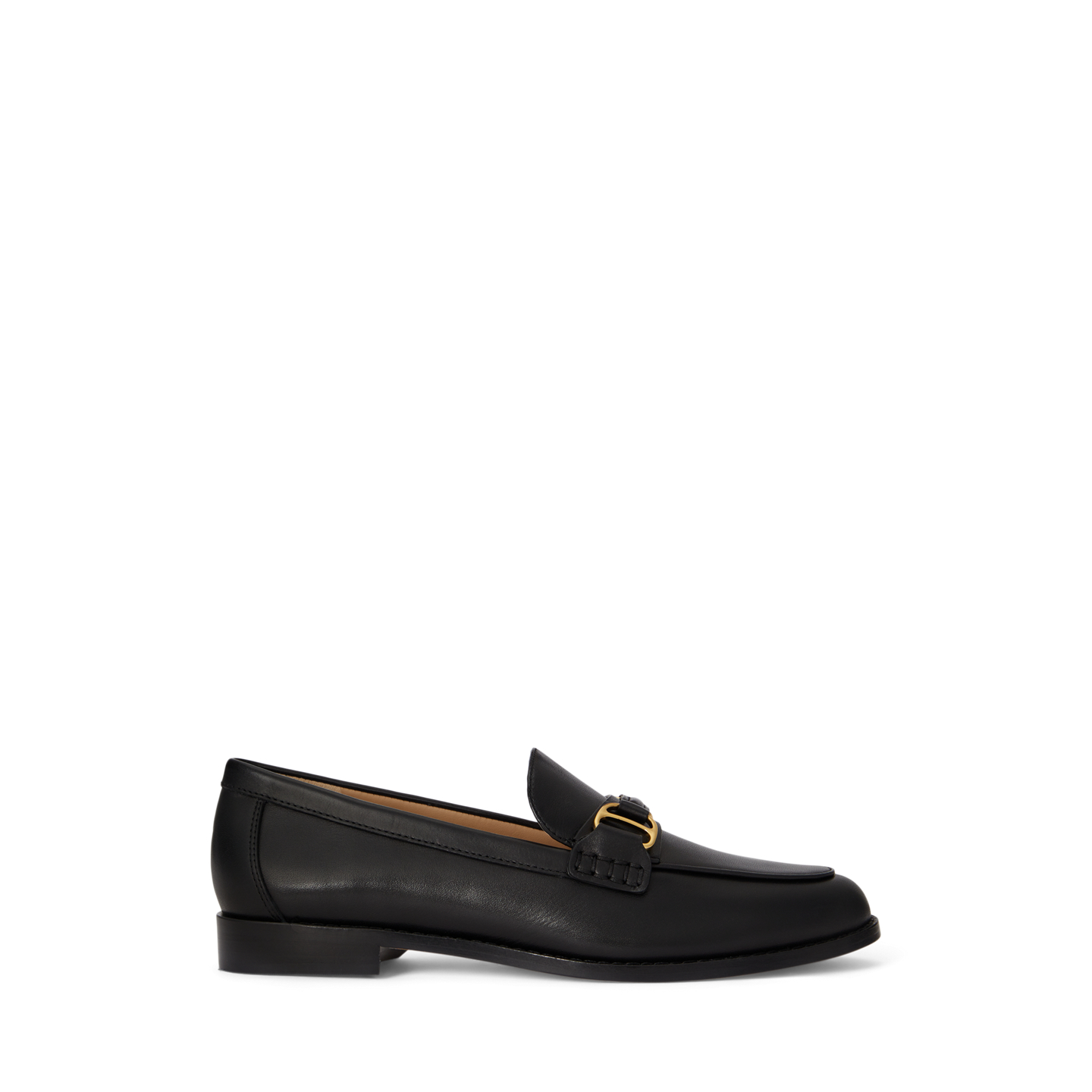 Женские туфли Ralph Lauren Tasha Leather Loafer, цвет: Чёрный — фото 4