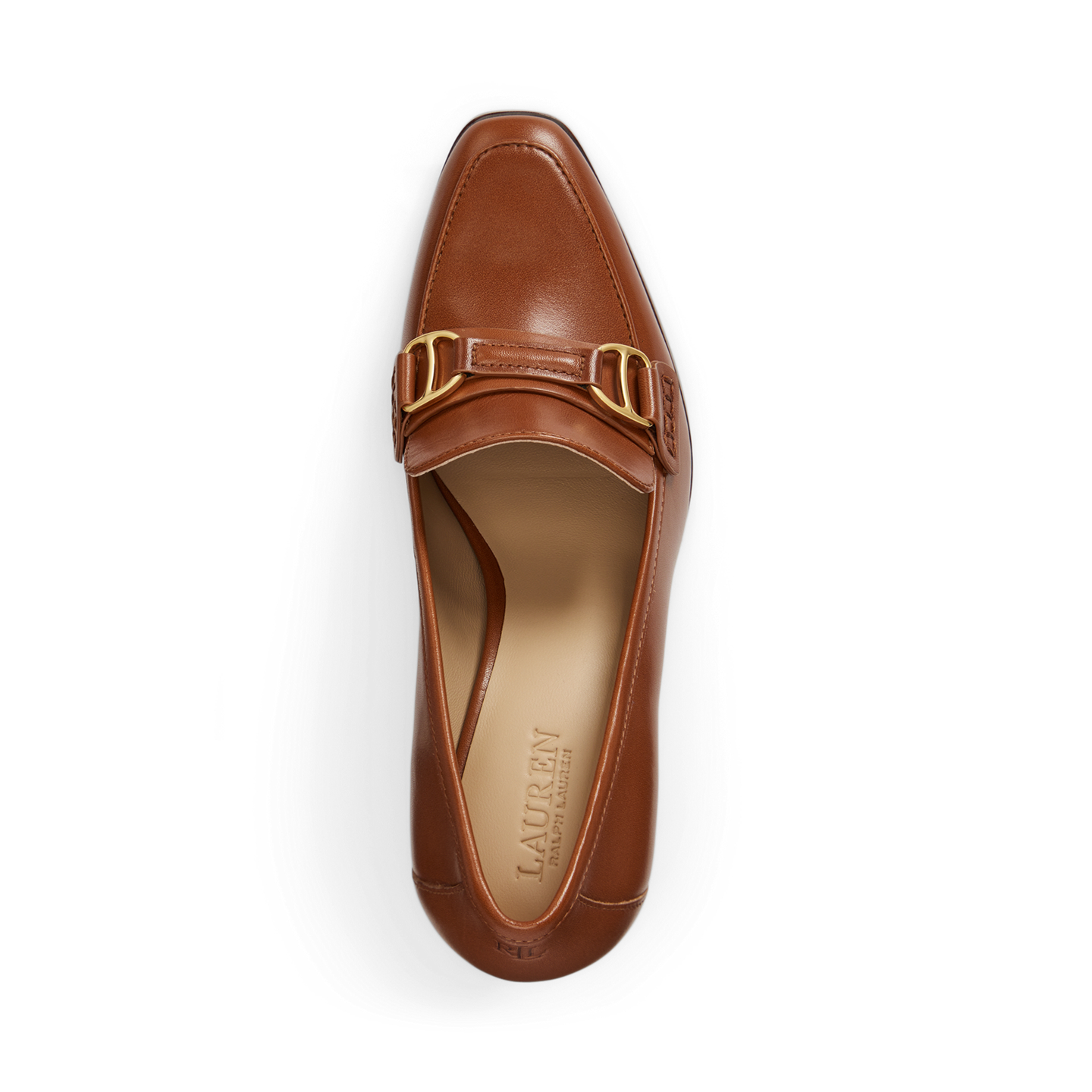 Женские туфли Ralph Lauren Tasha Leather, цвет: Рыжевато-коричневый — фото 3