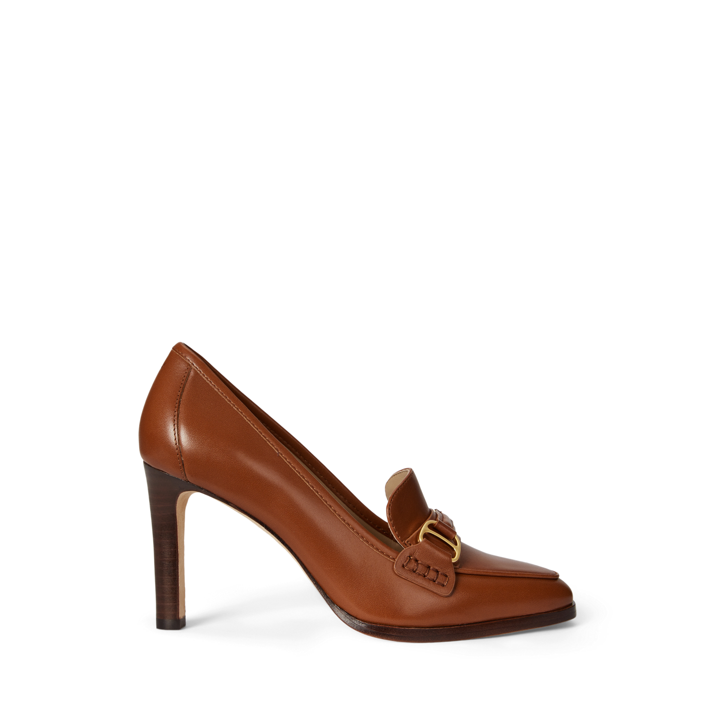 Женские туфли Ralph Lauren Tasha Leather, цвет: Рыжевато-коричневый — фото 4