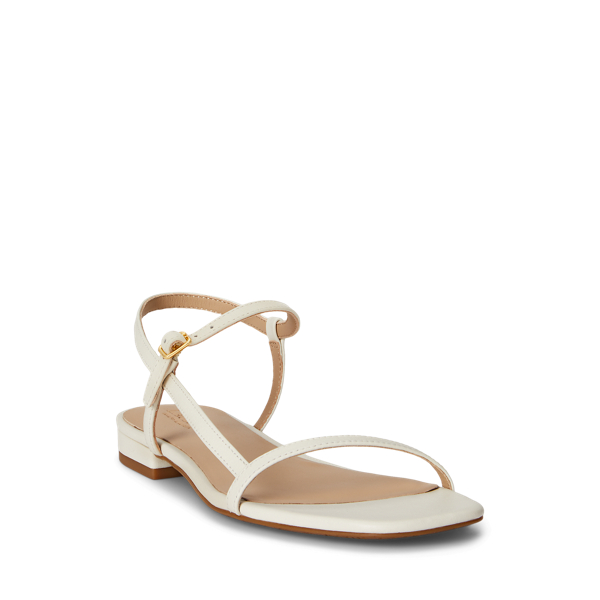 Sandale Lainee aus Nappaleder Lauren in Sanftes Wei&szlig; 2
