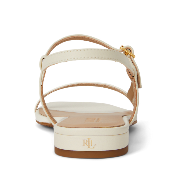 Sandale Lainee aus Nappaleder Lauren in Sanftes Wei&szlig; 3